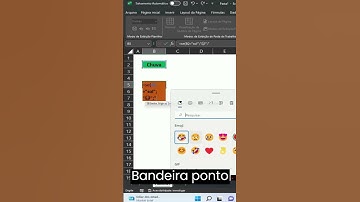 Como Inserir Emojis Usando Tecla de Atalho Bandeira +"."(Ponto)#excel #exceltips #planilhas #shorts