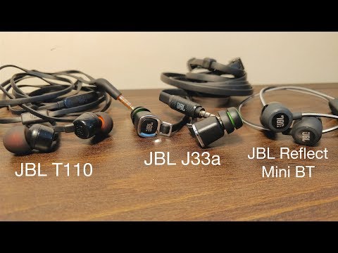 Comparativo fone T110, JBL J33, Reflect mini BT