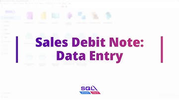 Sales Debit Note