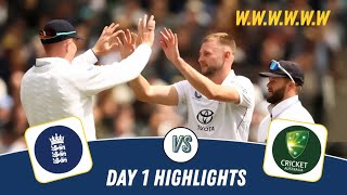 Australia vs England 4th Test Day 1 Highlights | The Ashes 2025 | Aus vs Eng