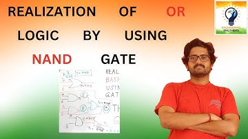 The realization of OR logic by using NAND gate