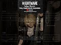 TOKYO SHONEN / ナイトメア (NIGHTMARE)【BASS TAB】 #shorts #basstabs #ナイトメア