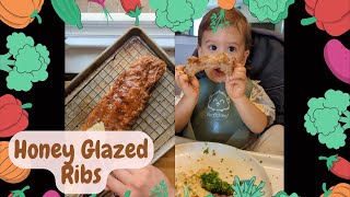 Making Honey Glazed Ribs for my 2 year old son!
