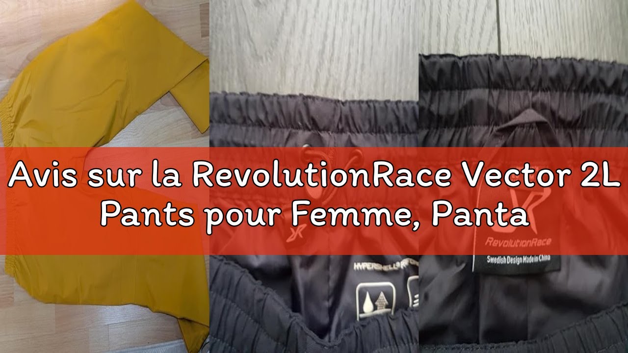 Pantalon De Pluie Femme RevolutionRace Vector 2L – Imperméable Coupe-Vent Randonnée Légère