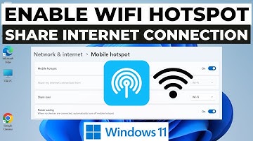 How to Turn On WiFi Hotspot on Windows 11 | Enable Mobile Hotspot in Windows 11