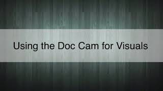 Doc Cam Instructional Video (updated)
