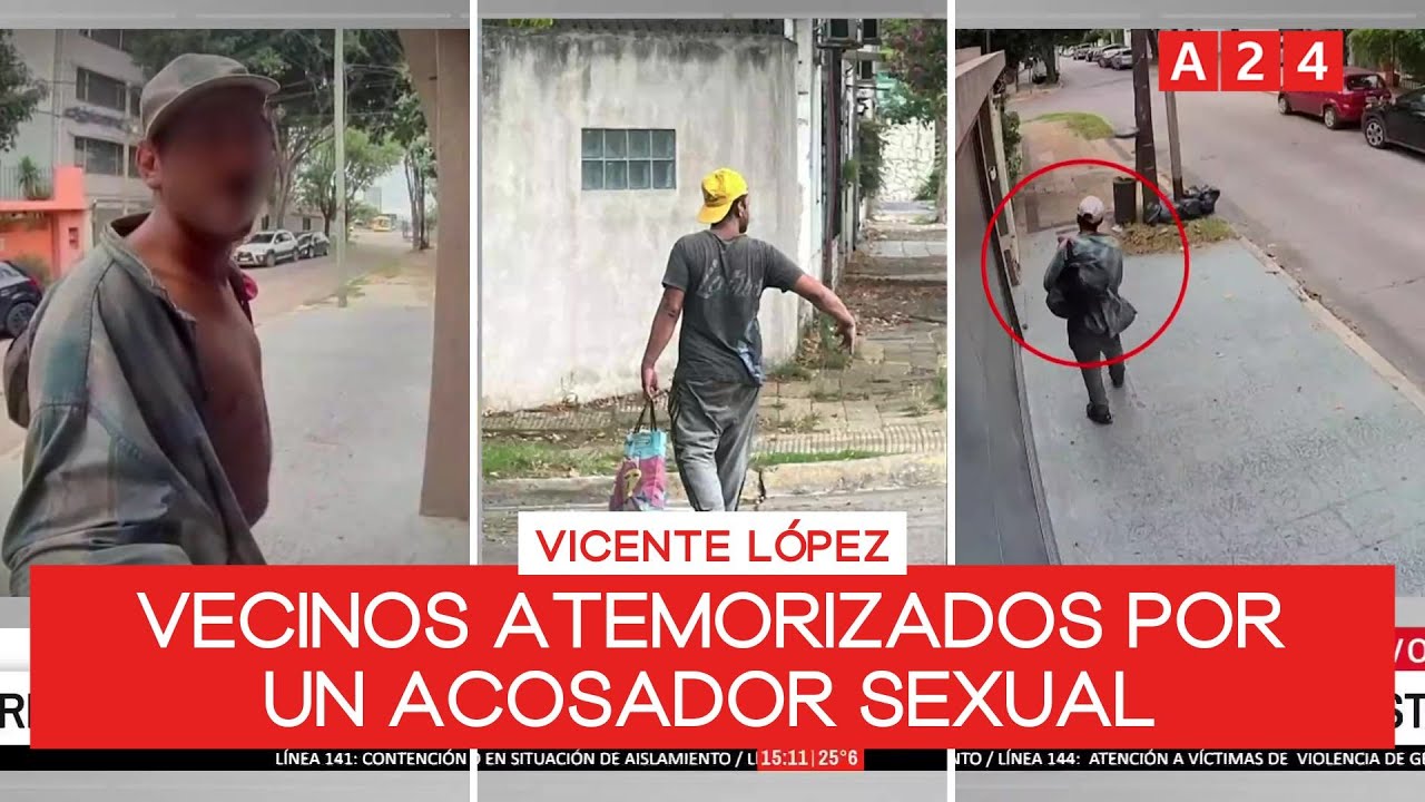 Está en libertad un depravado sexual que atemoriza a Vicente López y los vecinos tienen miedo