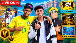 LIVE FF 🔥 FREE FIRE - AO VIVO 🔥 4X4 + 6X6 COM INSCRITOS 🔥 SALA PERSONALIZADA 🔥 CLEBIN7