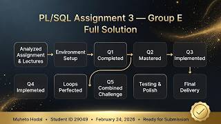 How I Scored 100/100 on PL/SQL Assignment 3 | Full Walkthrough + Code