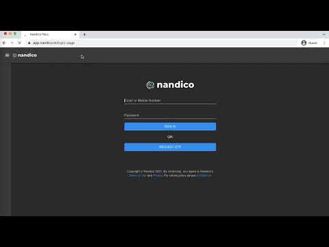 how to login on nandico pacs for radiology centers/ department