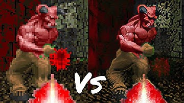 Classic Doom 4k60 Ai Upscale vs Vanilla. Preserved sharpness.