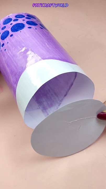 easy DIY boba paper squishy - how to make squishy - fati craft world