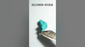 Guess the mixed colour #asmrslime #satisfying #mixingthings #slimemixing #asmr