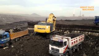 KOMATSU PC750 SE loading trucks