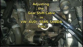 How to Adjust Gear Shift Cables in VW, Audi, SEAT, and Škoda – 🚗🔧🎥Step by Step Guide!