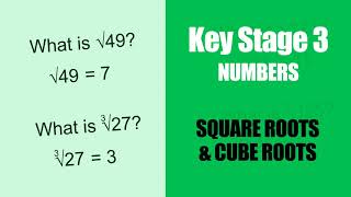 Key Stage 3 Maths: Square roots and cube roots Wealth