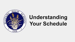 Understanding Your Schedule