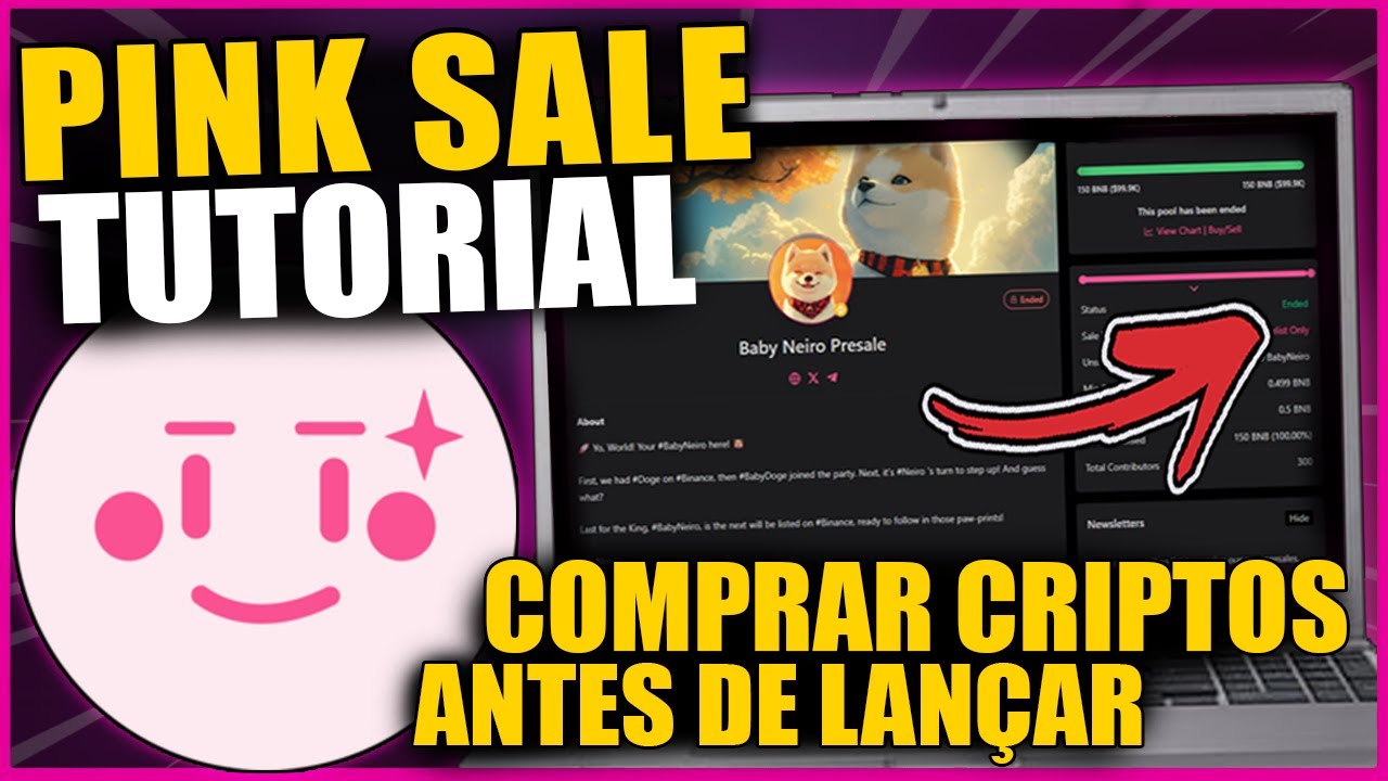 TUTORIAL PINKSALE | COMPRAR CRIPTOMOEDAS ANTES DE LANÇAR E LISTAR (PRE VENDA) E RECEBER AIRDROP