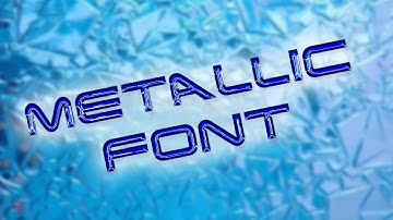 Photoshop: Metallic Text (TUTORIAL)