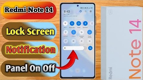 redmi note 14 notification panel hide kaise kare, redmi note 14 notification bar hide