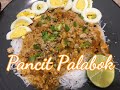 easy homemade Pancit palabok using mama sita's palabok mix