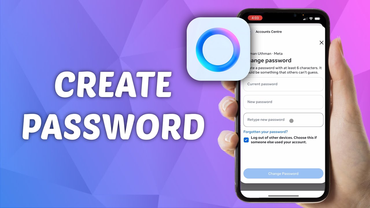 how to Create A Password in Meta AI
