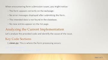How to Fix Form Submission Issues in Your Django Application