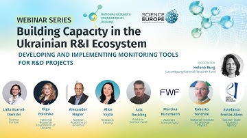 Second Science Europe–NRFU webinar: "Developing and implementing monitoring tools for R&D projects"