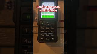 band scope scanner Spectrum on walkie-talkie #radio #hamradio #radiocommunications