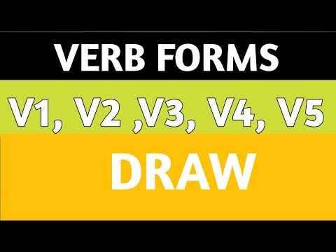 Verb forms of Draw | V1,V2,V3,V4,V5 | DRAW | #shorts #verbforms | #Arvindclassesenglish