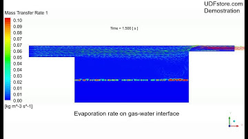 Humid Air Water Evaporation CFD Demo