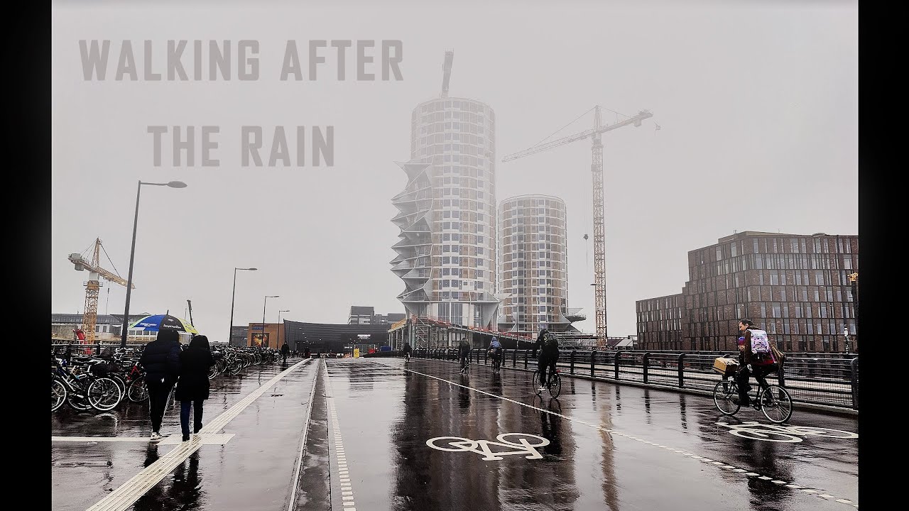 Walking after rain in Copenhagen