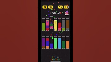Water Sort puzzle level 1417 | AYU Gamester #shorts