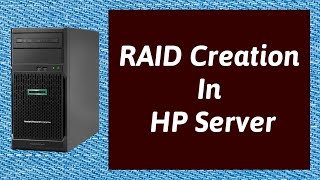 Hp Proliant Ml30 Gen10 Raid Configuration Raid 0 Configuration Step By Step Raid 0