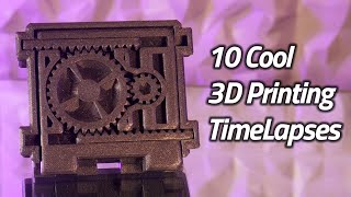 10 Cool 3D Printing TimeLapses / 3D Printing Ideas (Ender 3 Prusa MK3S)