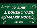 10. Sınıf 2. Dönem 1. Yazılı Hazırlık (Maarif Model) #10sınıf #maarif #fizik