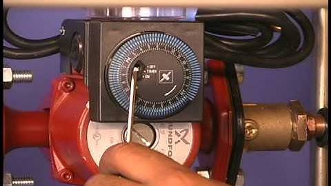 Grundfos Timer Instruction hot water return flat Cage