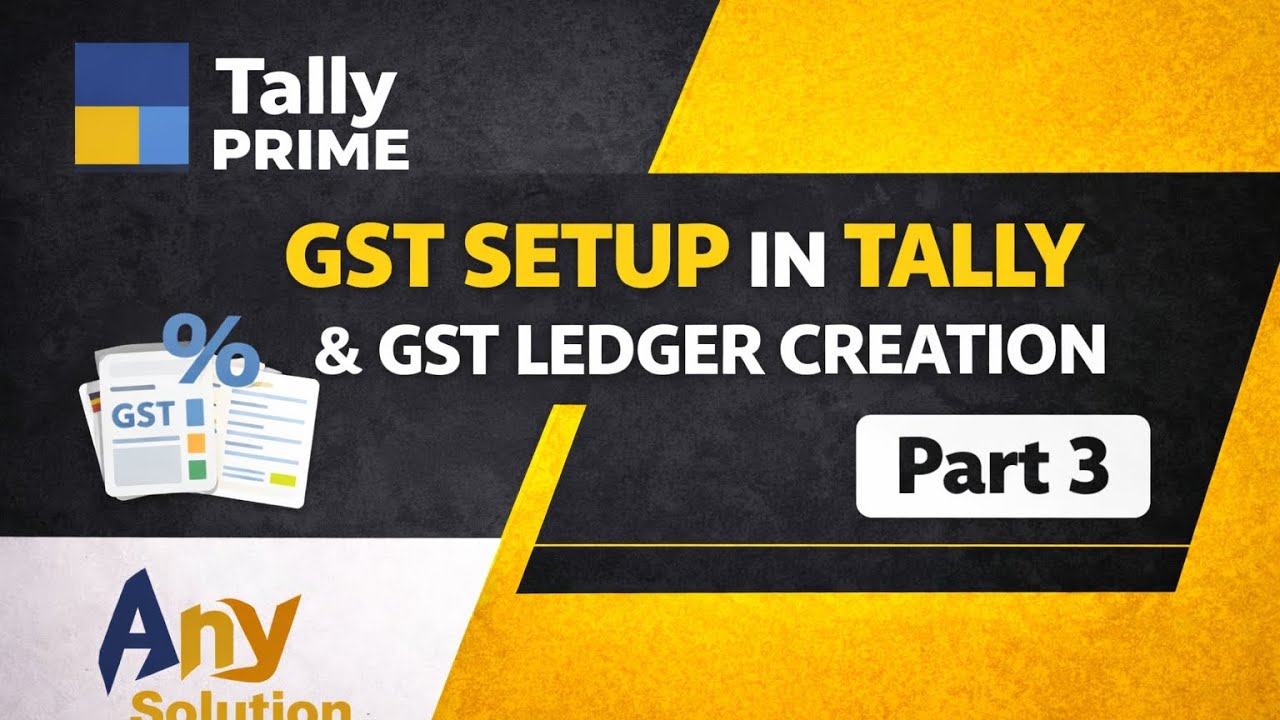 How to Setup GST in Tally & Create GST Ledger | Tally Prime Tutorial ...