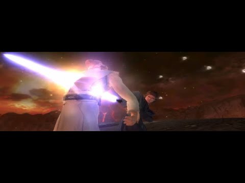 Star Wars Episode III Revenge Of The Sith Gameplay Anakin Kills Obi Wan PS2 No Commentary 