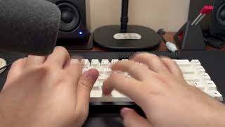 Bakeneko65 Polyfill Tape Mod Gateron Silver Pro Switches Sound Typing Test