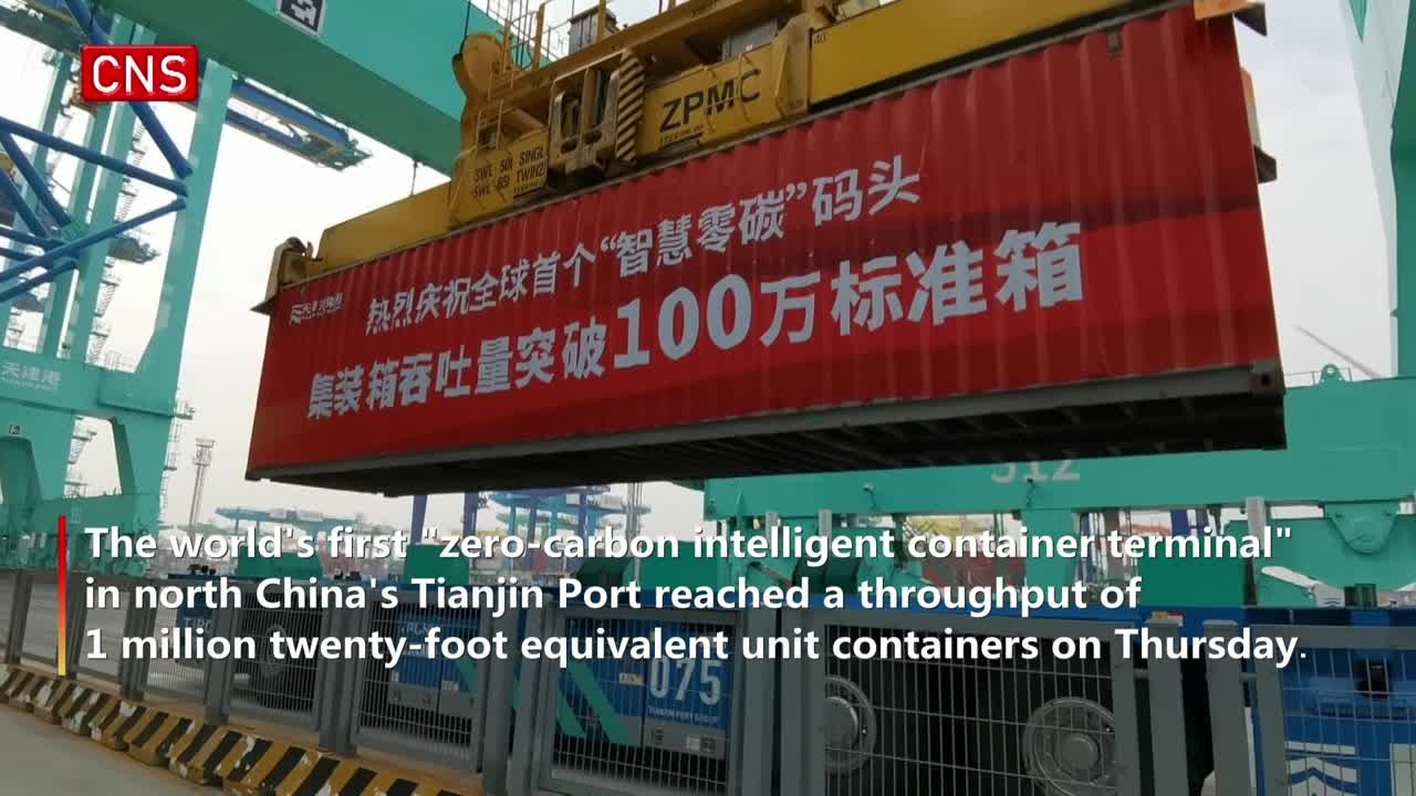 Throughput of 'Zero-carbon intelligent container terminal' at Tianjin ...