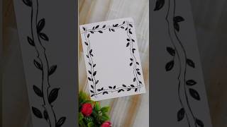black borderdesign simple border design#beautifulborderdesign #shortsfeed