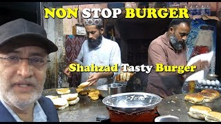 Non Stop Burger in Buffer zone Shehzad Tasty Burger Karachi #Burger #Nonstopburger #ShehzadBurger