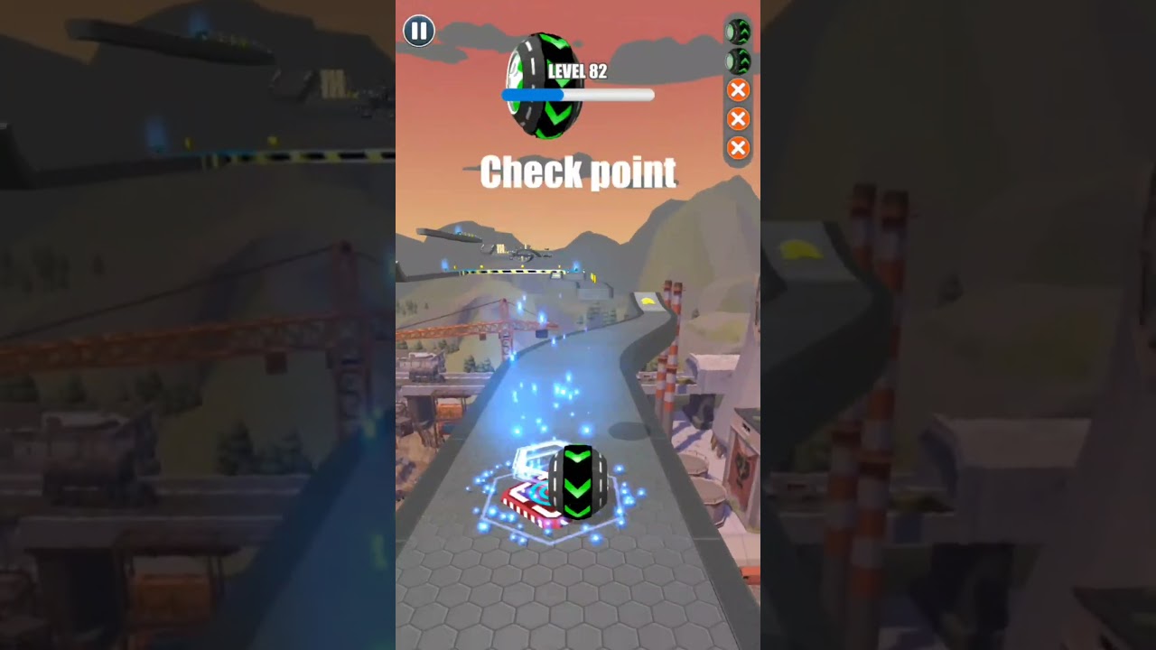 Rolling  Ball Sky Escape Gameplay Level 82