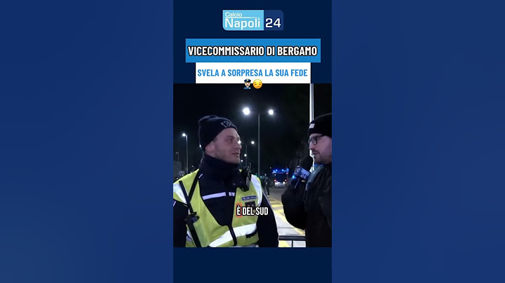 Poliziotto di Bergamo si scopre tifoso Napoletano! 💙 #Atalanta #Napoli