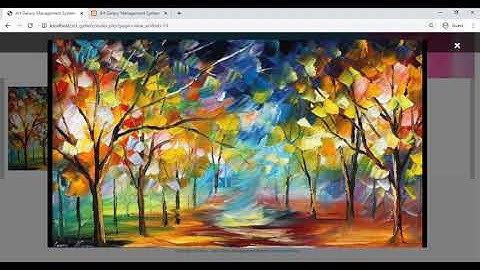 Art Gallery Management System Demo