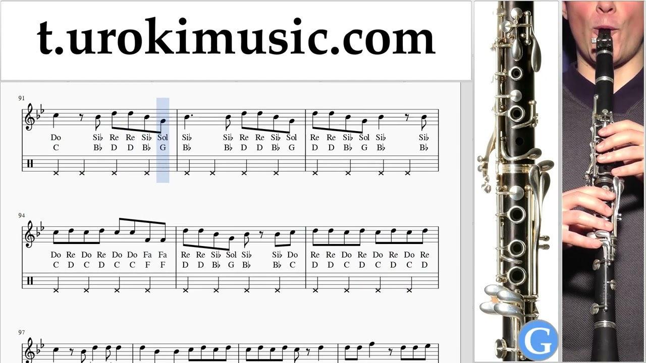 How to play RM 'Wild Flower (with youjeen)' on Clarinet Tabs Notes
