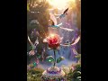 Blooming Garnet Rose at Sunrise 🌹✨#4k#nature#visualart #aesthetic#luxurylifestyle