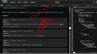 Longest Bitonic Subsequence #day17