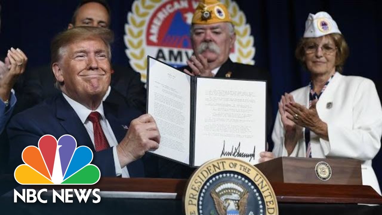 Donald Trump Signs Bill To 'Entirely Erase' Student Loan Debt Of Disabled Veterans | NBC News